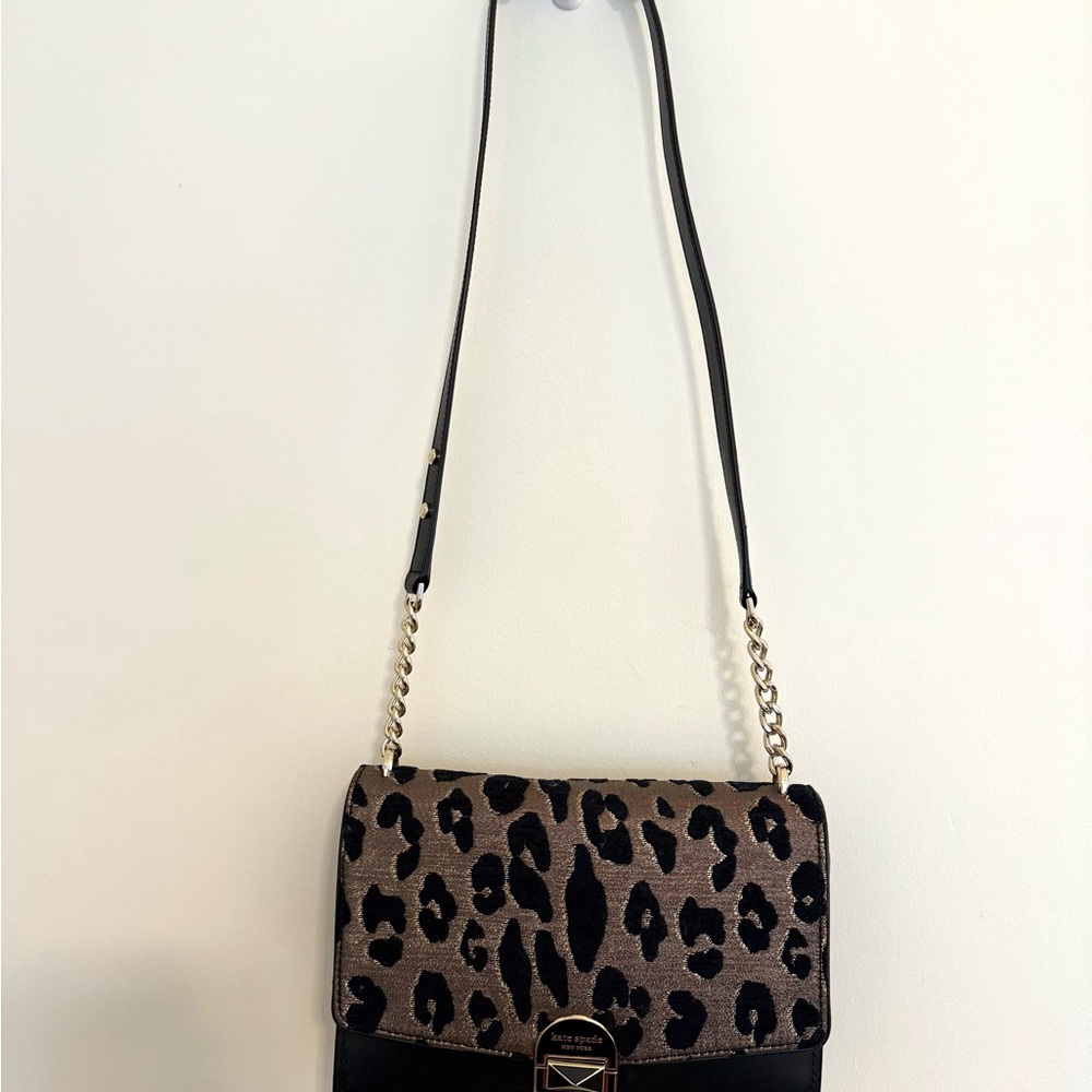 Kate Spade Leopard Print Shoulder Bag - Like New - Picture 6 of 14